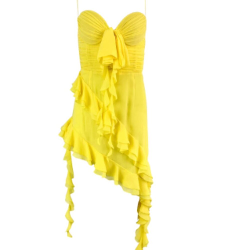 Alessandra Rich Ruffled Mini Dress